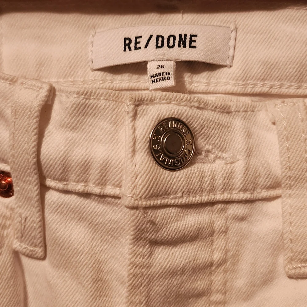 RE/DONE 90'high rise ankle crop distressed jeans - Picture 8 of 8